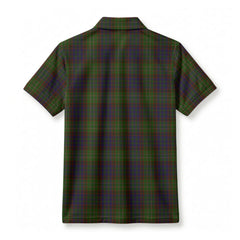 Cunningham Hunting Modern Tartan Crest Birdseye Mesh Polo Shirt