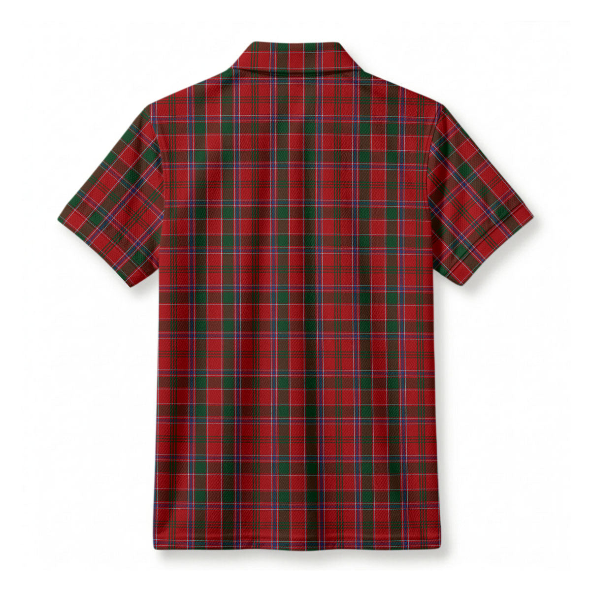 Dalzell Tartan Crest Birdseye Mesh Polo Shirt