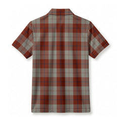 Davidson Dress Dancers Tartan Crest Birdseye Mesh Polo Shirt