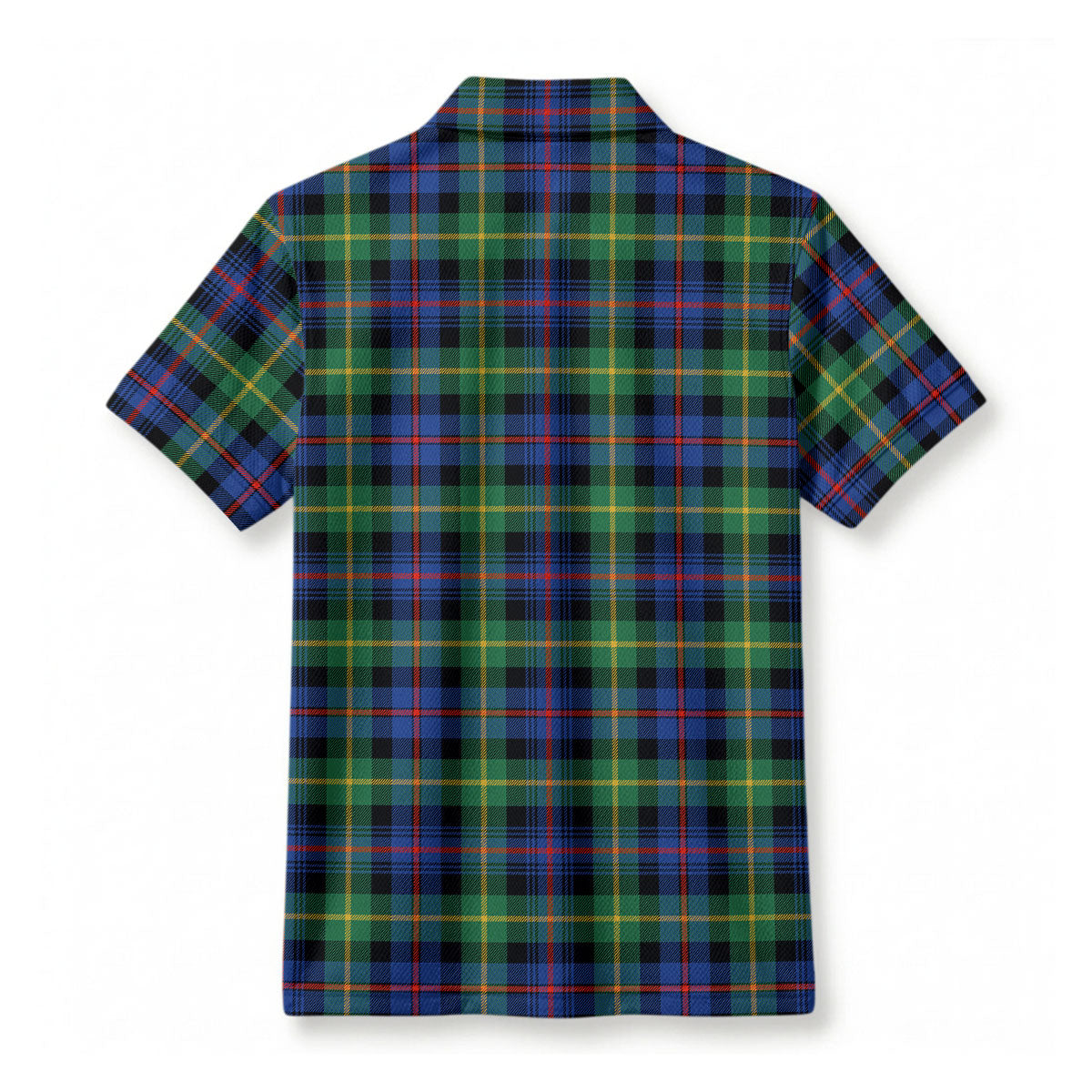 Farquharson Ancient Tartan Crest Birdseye Mesh Polo Shirt