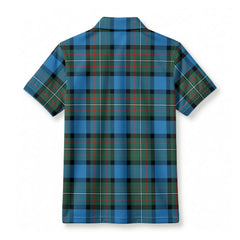 Fergusson Ancient Tartan Crest Birdseye Mesh Polo Shirt
