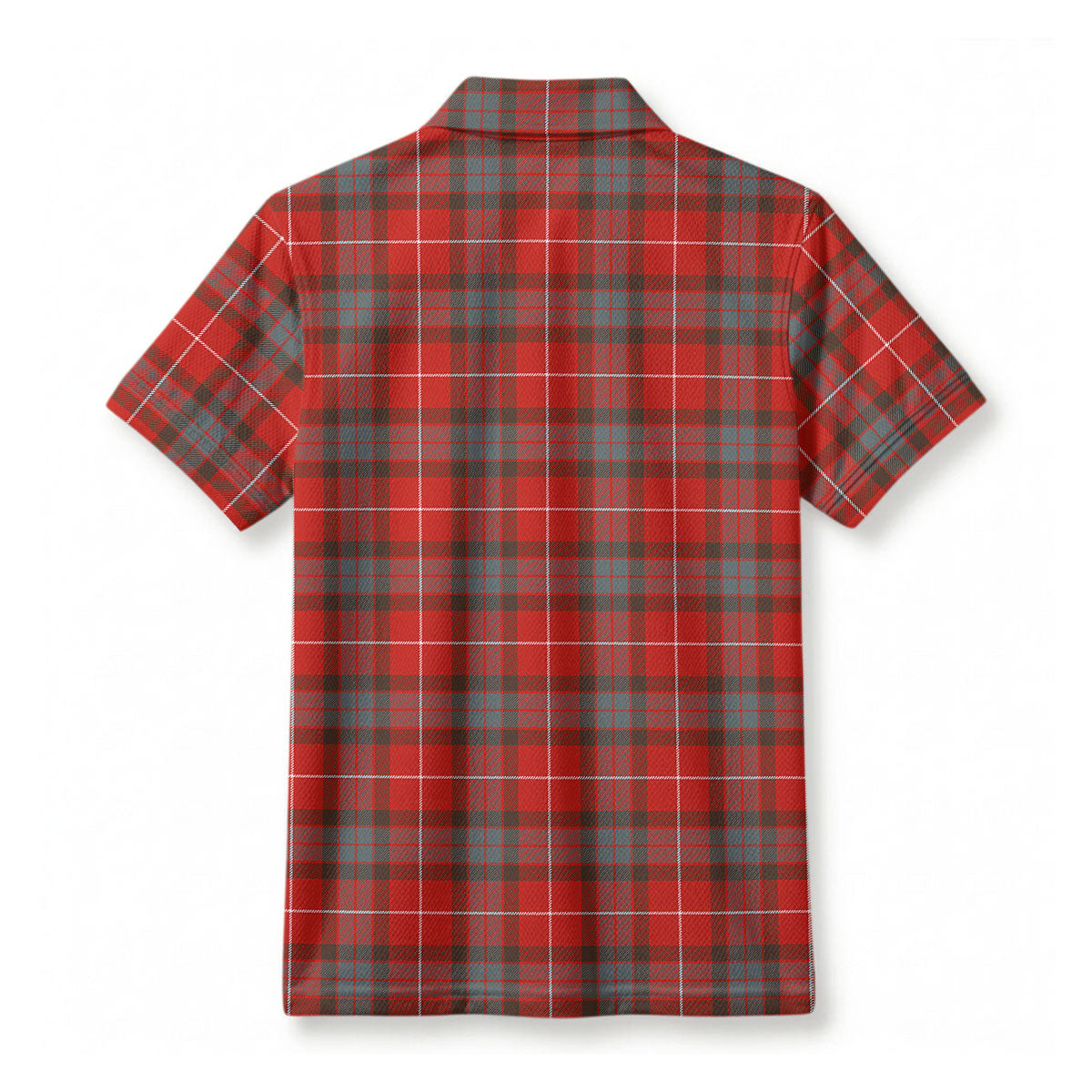 Fraser (of Lovat) Weathered Tartan Crest Birdseye Mesh Polo Shirt
