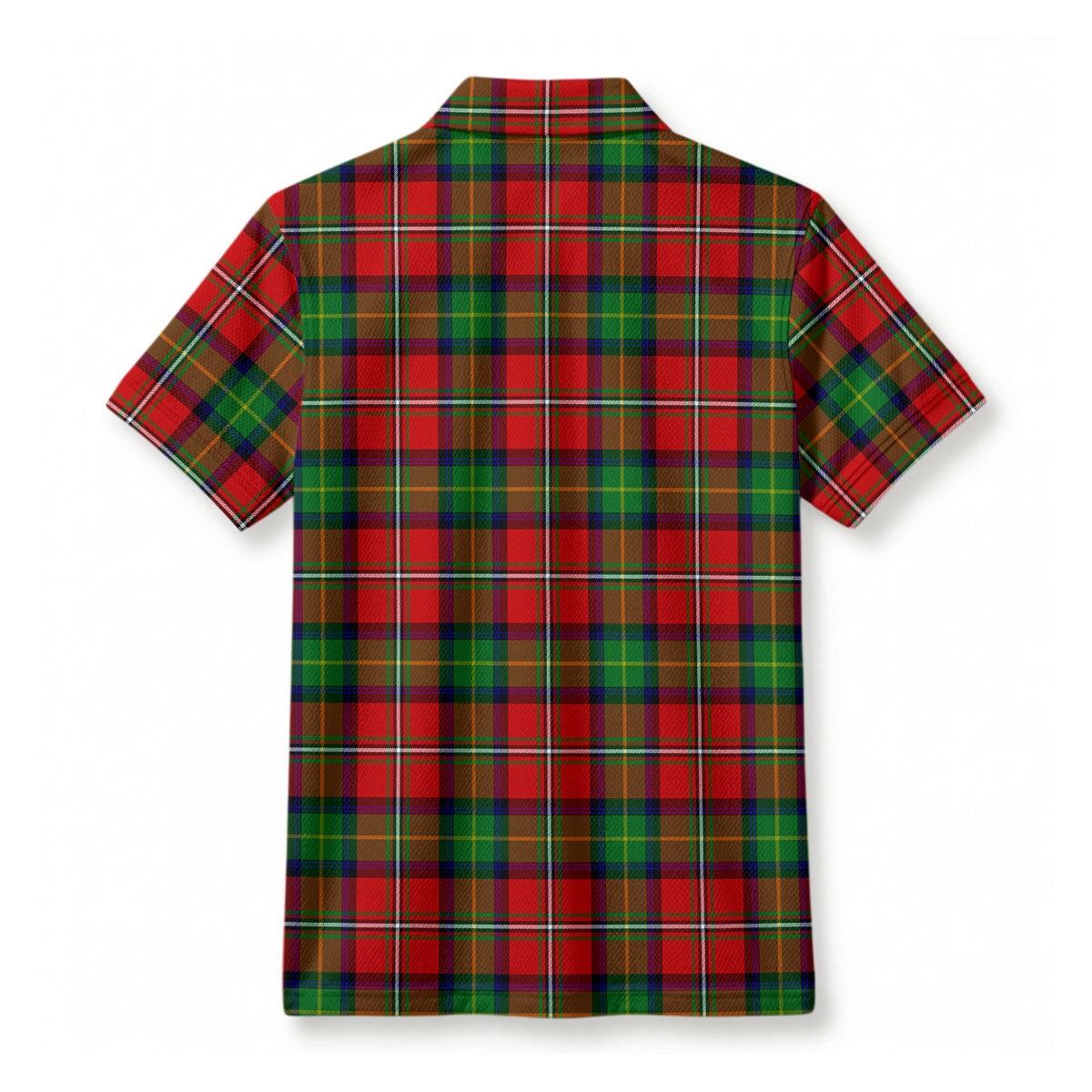 Fullarton Tartan Crest Birdseye Mesh Polo Shirt