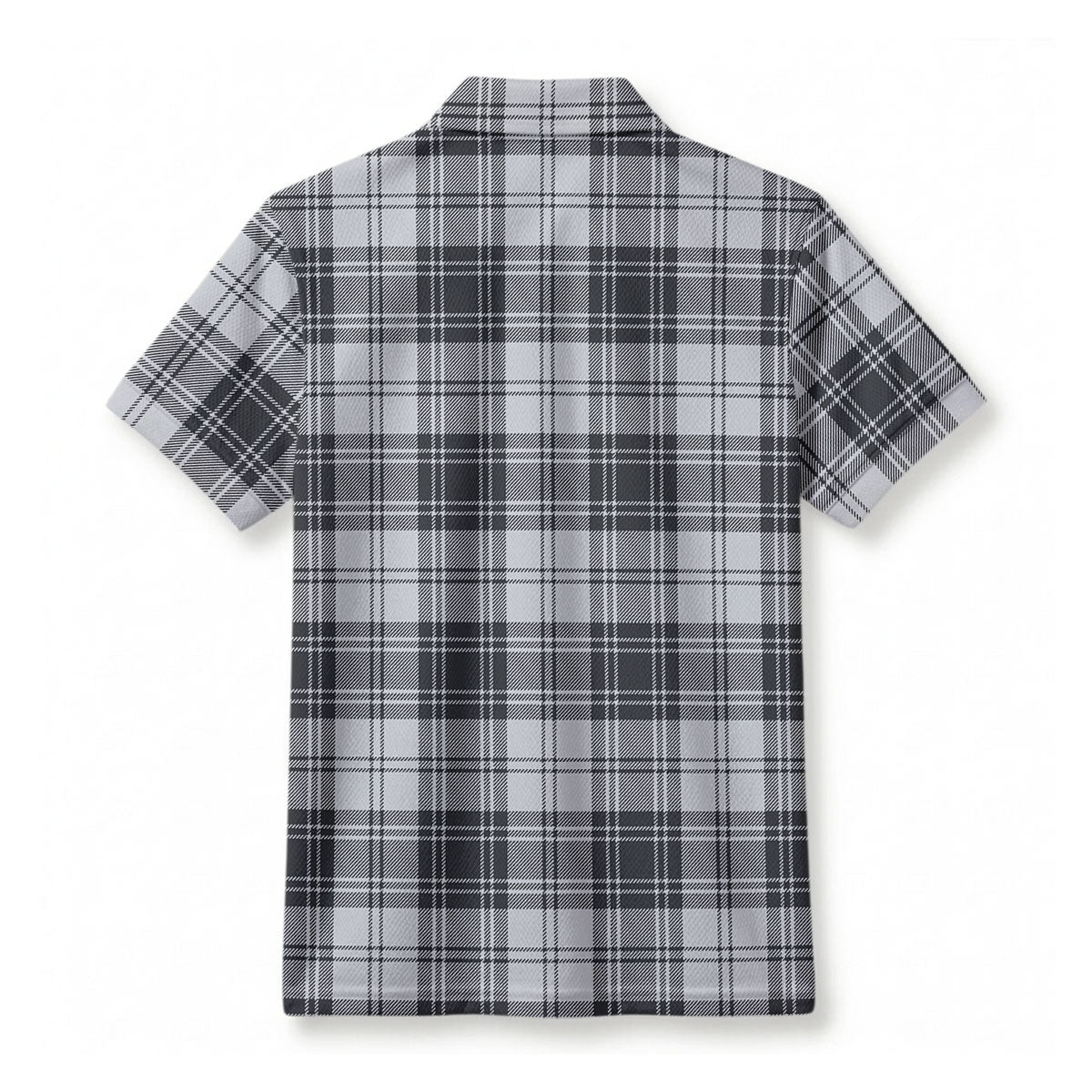 Glen Tartan Crest Birdseye Mesh Polo Shirt