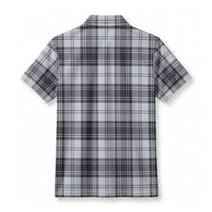 Glendinning Tartan Crest Birdseye Mesh Polo Shirt