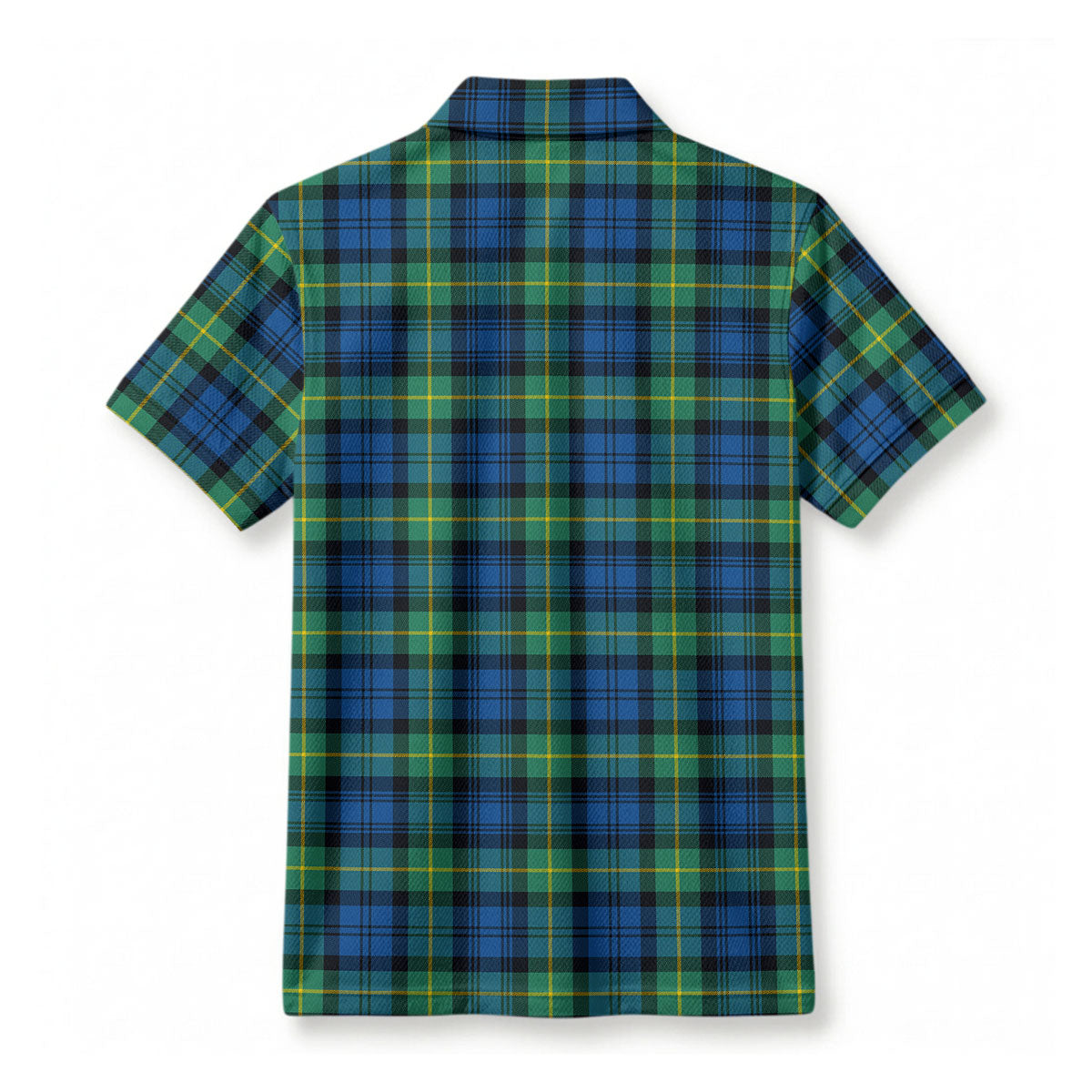 Gordon Ancient Tartan Crest Birdseye Mesh Polo Shirt
