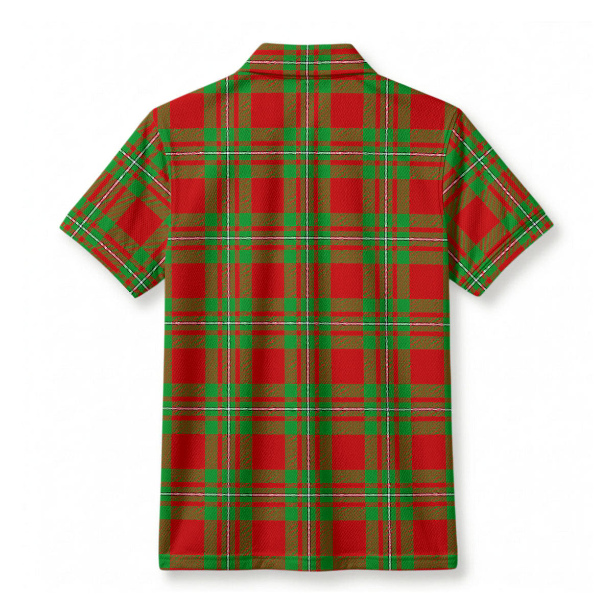 Grierson Tartan Crest Birdseye Mesh Polo Shirt