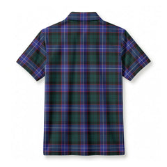 Guthrie Modern Tartan Crest Birdseye Mesh Polo Shirt