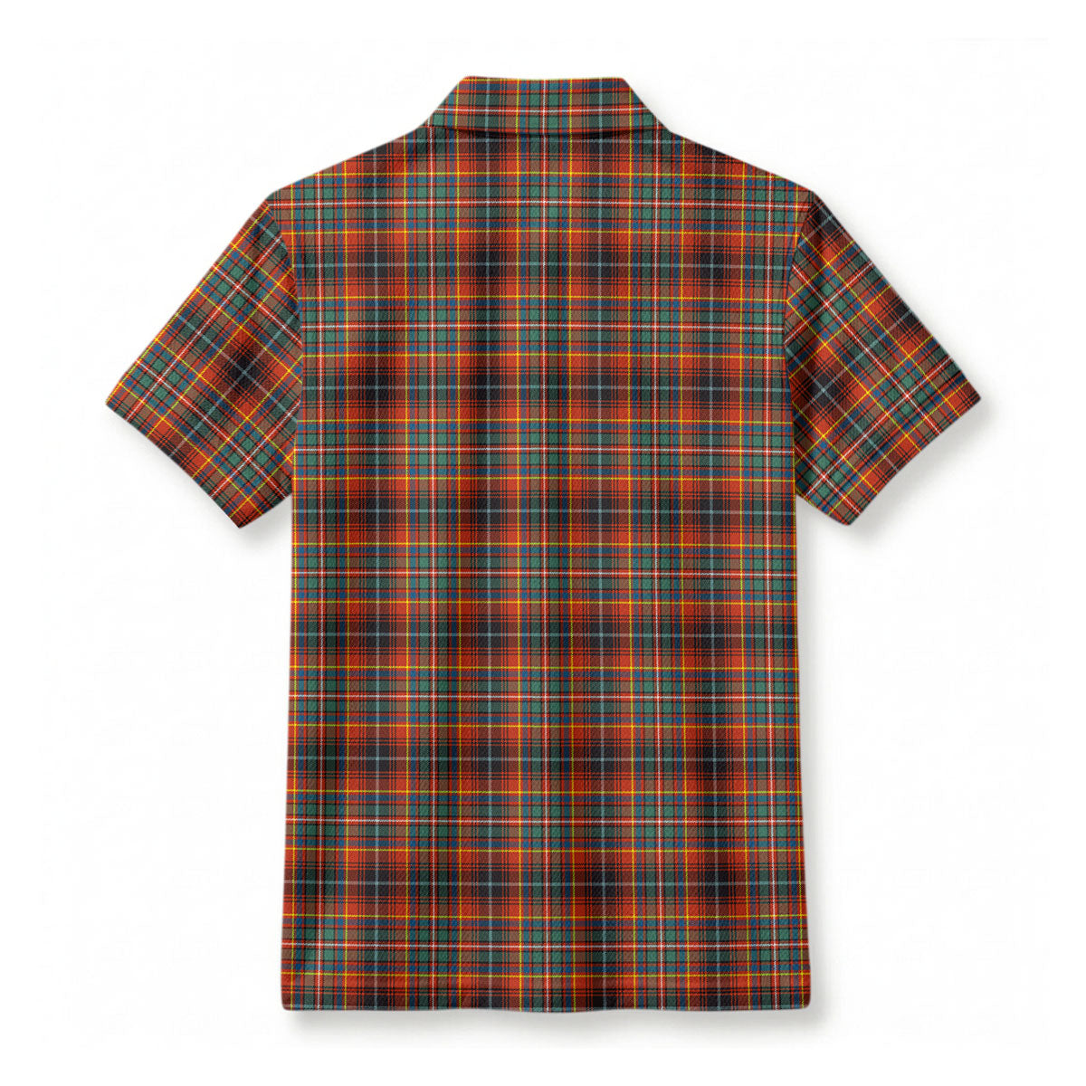 Innes Ancient Tartan Crest Birdseye Mesh Polo Shirt