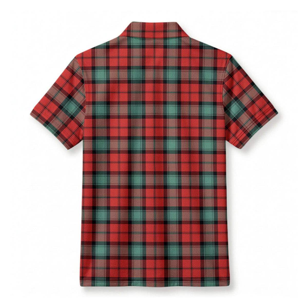 Kerr Ancient Tartan Crest Birdseye Mesh Polo Shirt