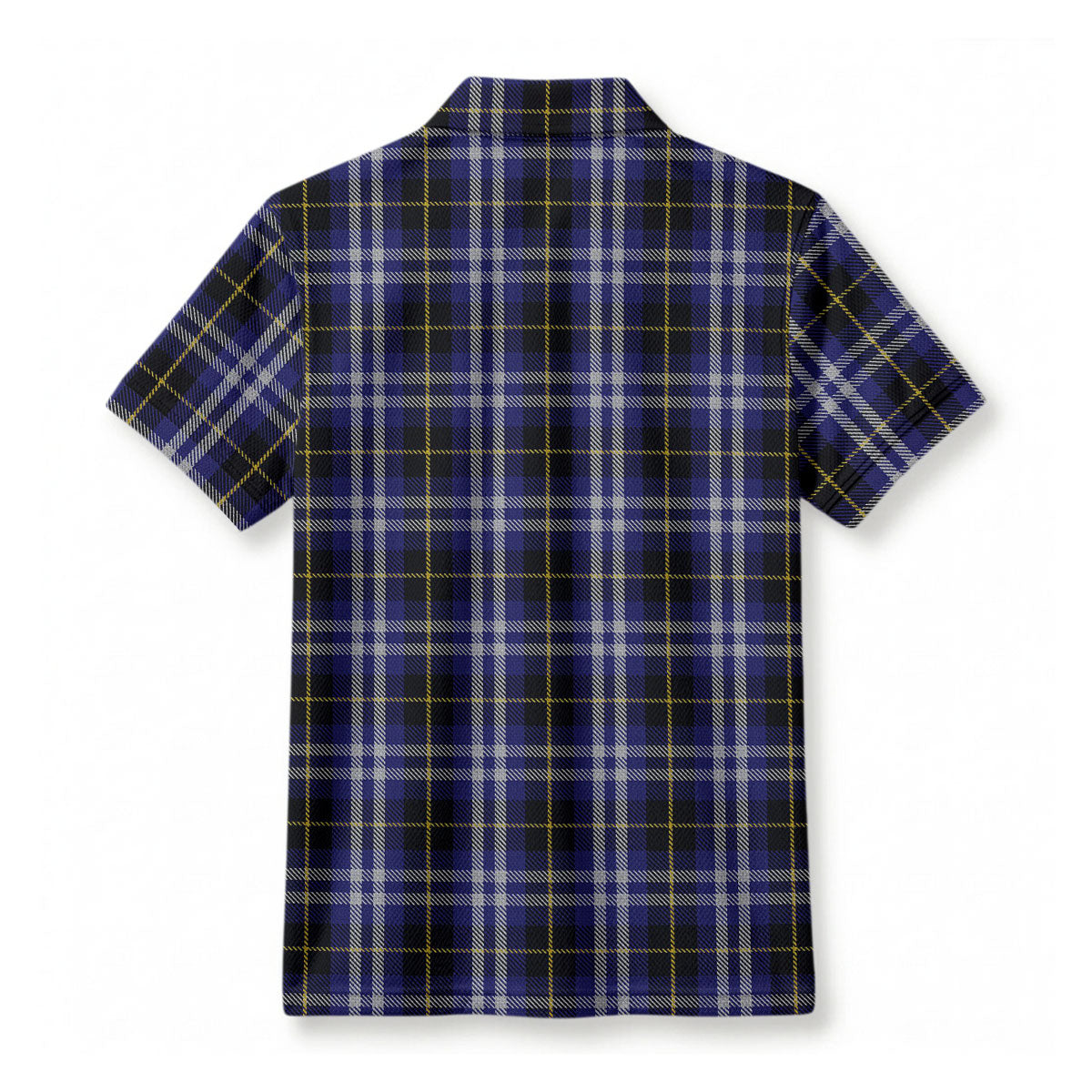 Kilmarnock Tartan Crest Birdseye Mesh Polo Shirt