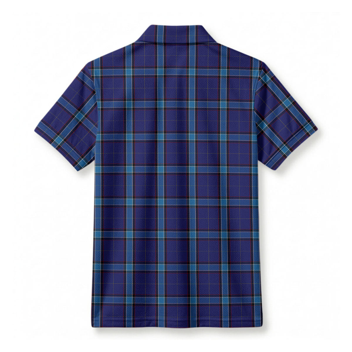 Kirkcaldy Tartan Crest Birdseye Mesh Polo Shirt