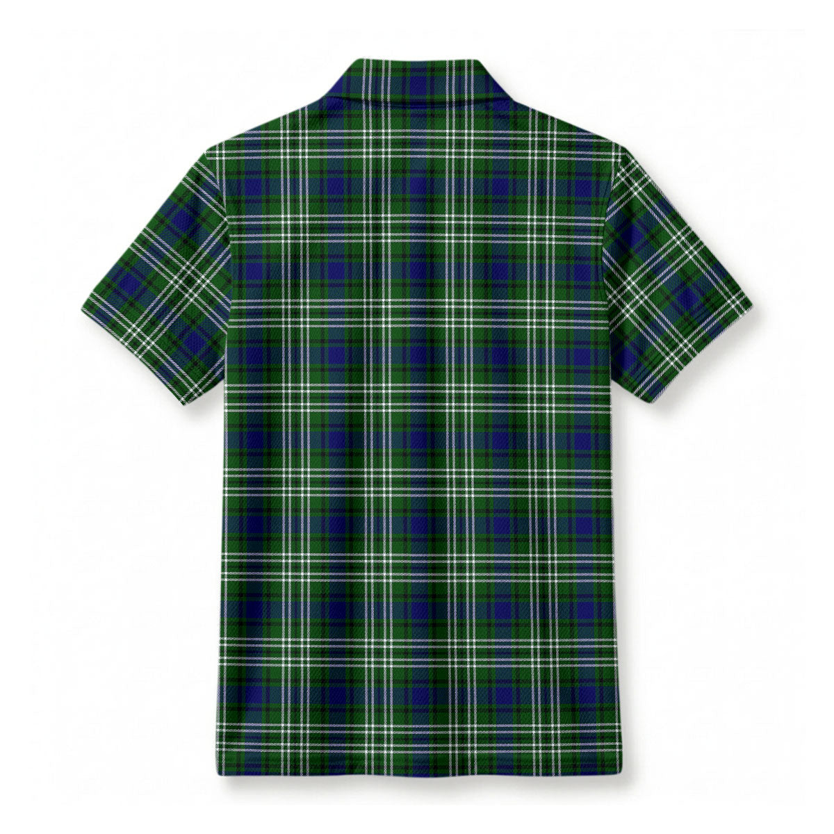 Learmonth Tartan Crest Birdseye Mesh Polo Shirt