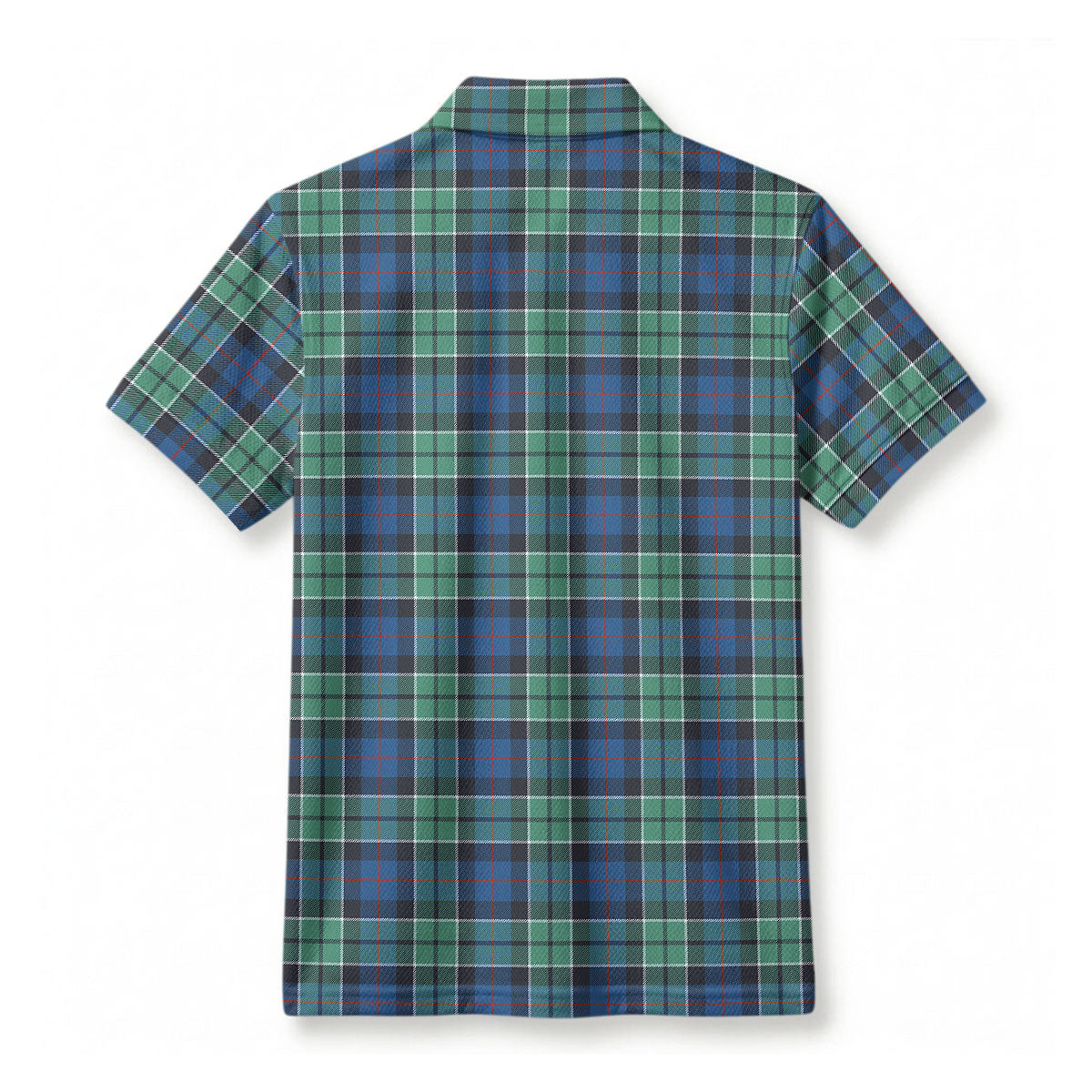 Leslie Hunting Ancient Tartan Crest Birdseye Mesh Polo Shirt