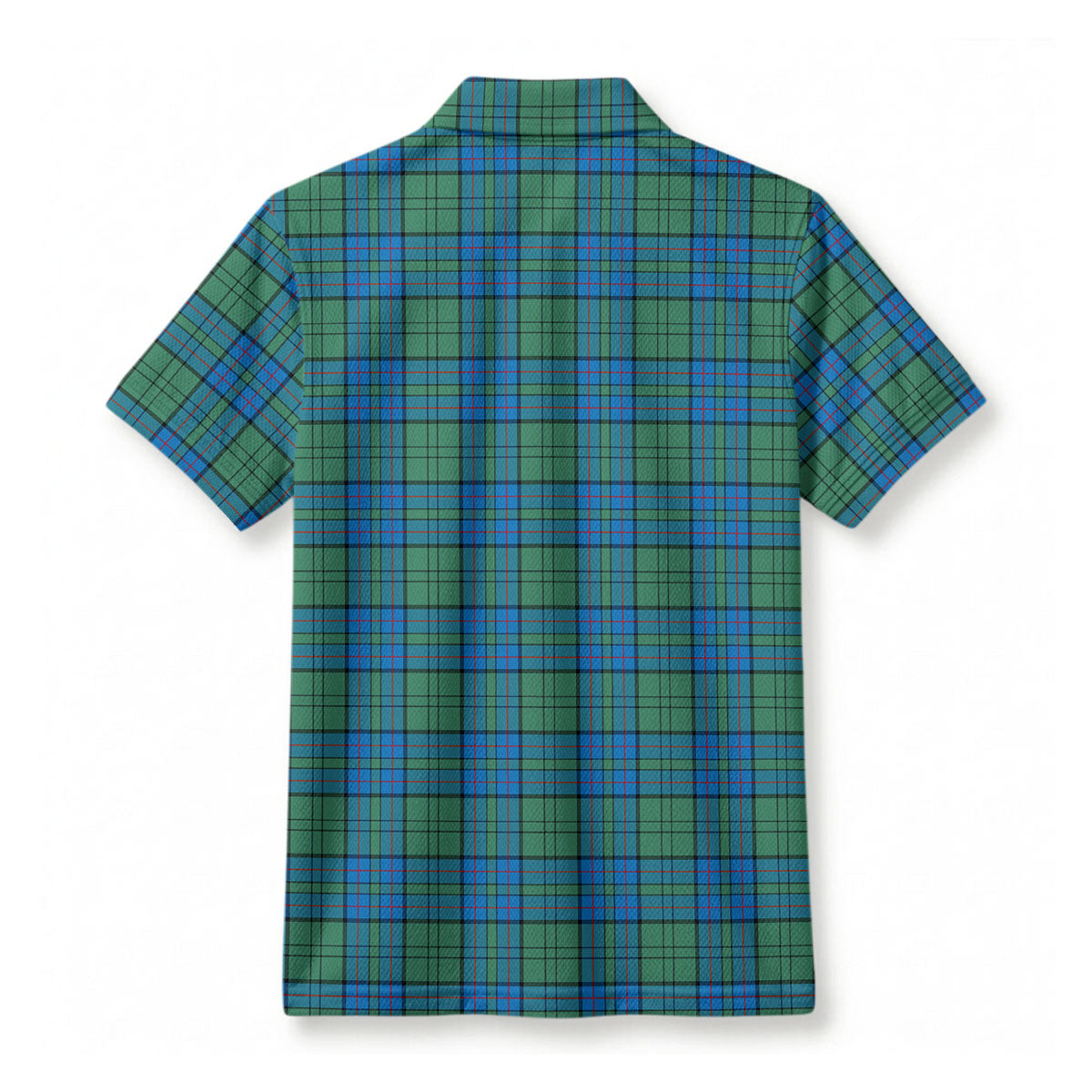 Lockhart Tartan Crest Birdseye Mesh Polo Shirt