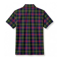 Logan Modern Tartan Crest Birdseye Mesh Polo Shirt
