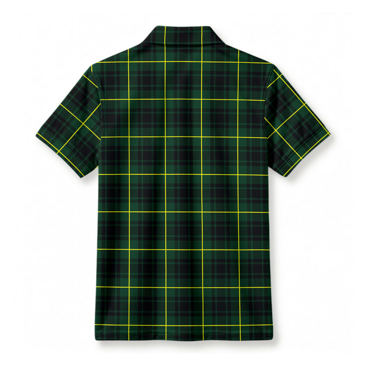 MacArthur Modern Tartan Crest Birdseye Mesh Polo Shirt