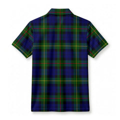 MacEwan Modern Tartan Crest Birdseye Mesh Polo Shirt