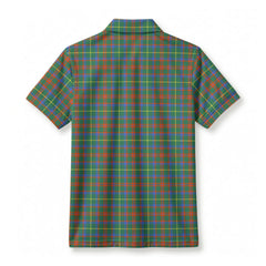 MacIntosh Hunting Ancient Tartan Crest Birdseye Mesh Polo Shirt