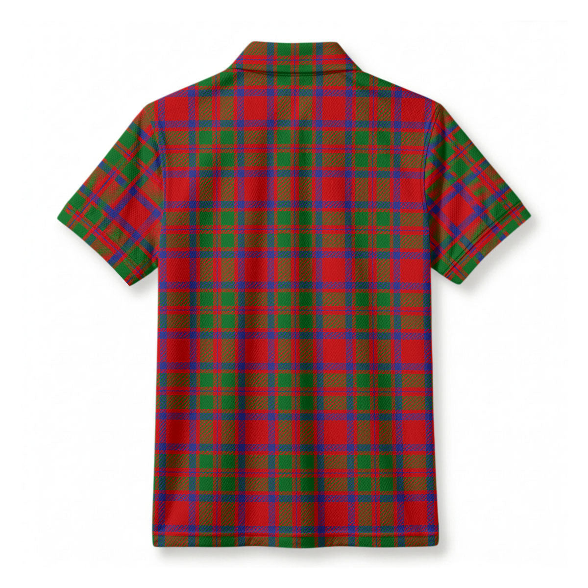 MacIntosh Modern Tartan Crest Birdseye Mesh Polo Shirt