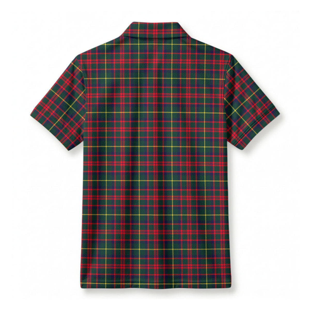 MacKintosh Hunting Modern Tartan Crest Birdseye Mesh Polo Shirt