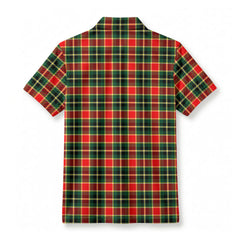 MacLachlan Hunting Modern Tartan Crest Birdseye Mesh Polo Shirt