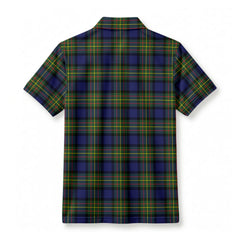 MacLaren Modern Tartan Crest Birdseye Mesh Polo Shirt