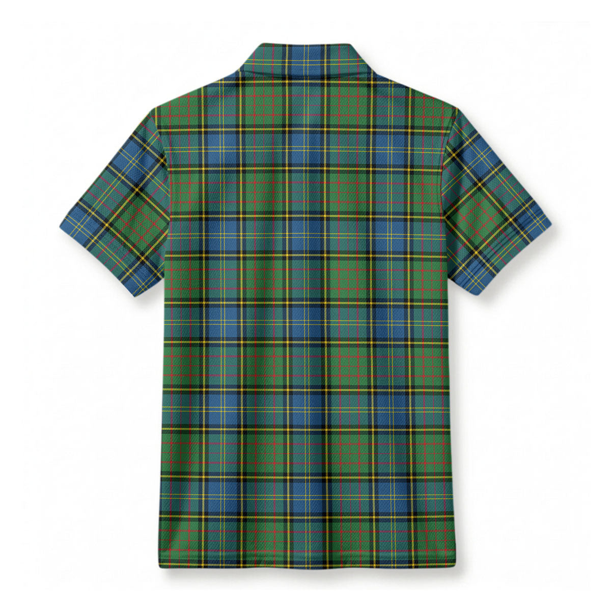 MacMillan Hunting Ancient Tartan Crest Birdseye Mesh Polo Shirt