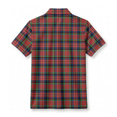 MacPherson Ancient Tartan Crest Birdseye Mesh Polo Shirt