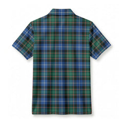 MacRae Hunting Ancient Tartan Crest Birdseye Mesh Polo Shirt