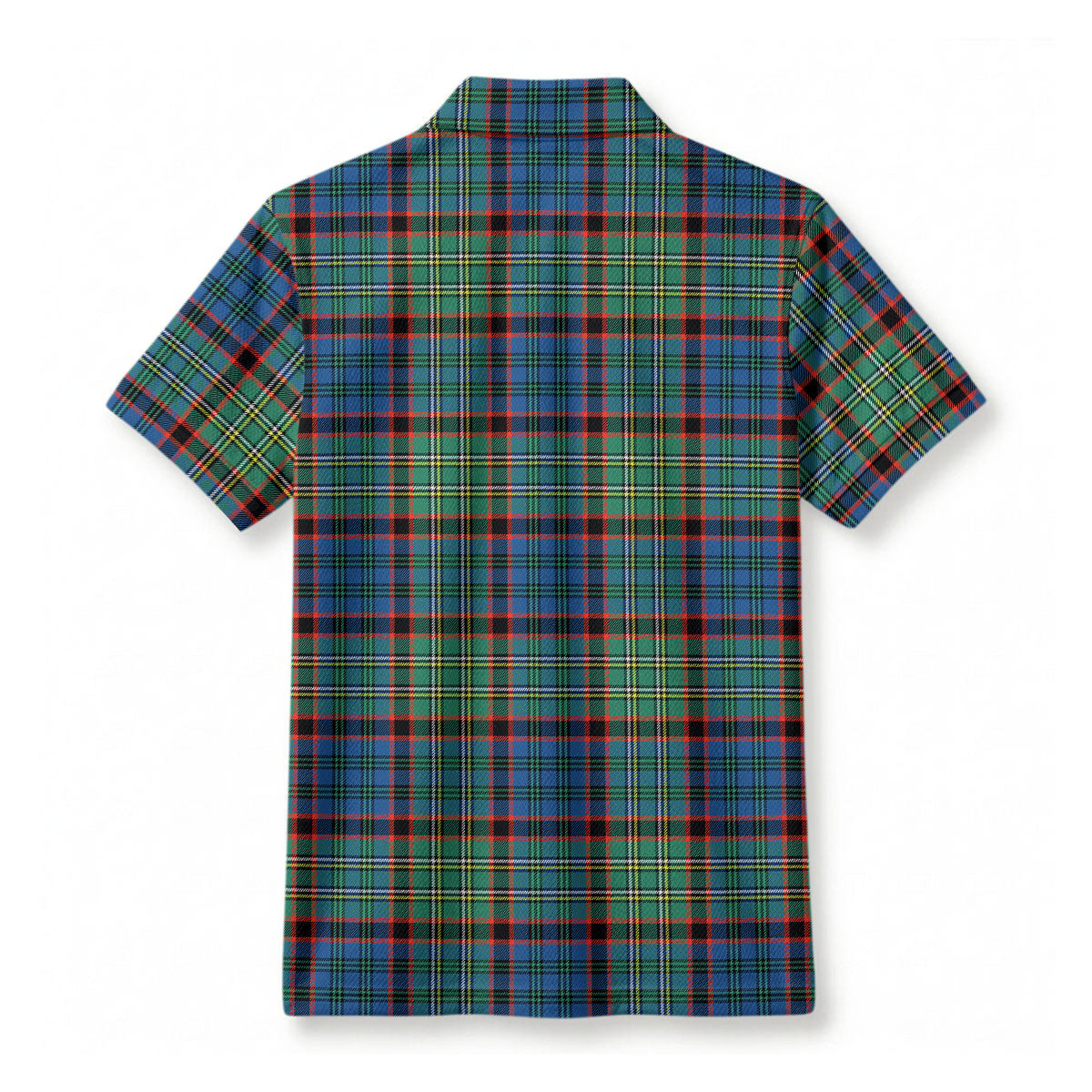 MacNicol Hunting Ancient Tartan Crest Birdseye Mesh Polo Shirt