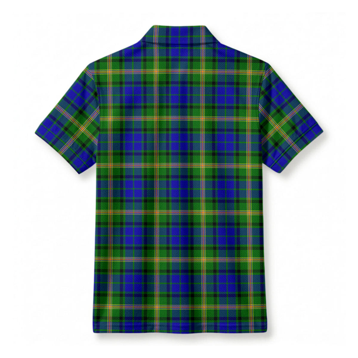 Maitland Tartan Crest Birdseye Mesh Polo Shirt