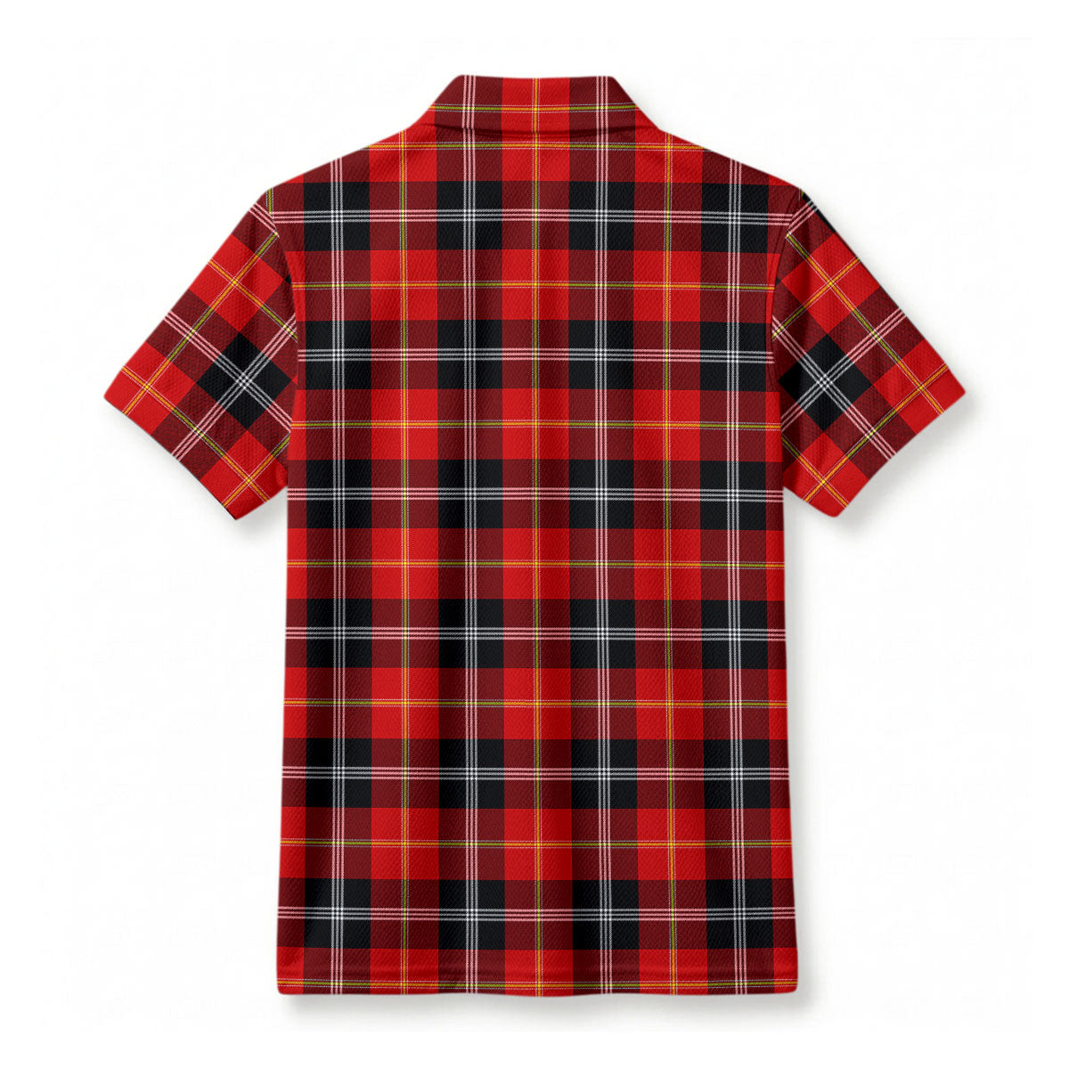 Majoribanks Tartan Crest Birdseye Mesh Polo Shirt