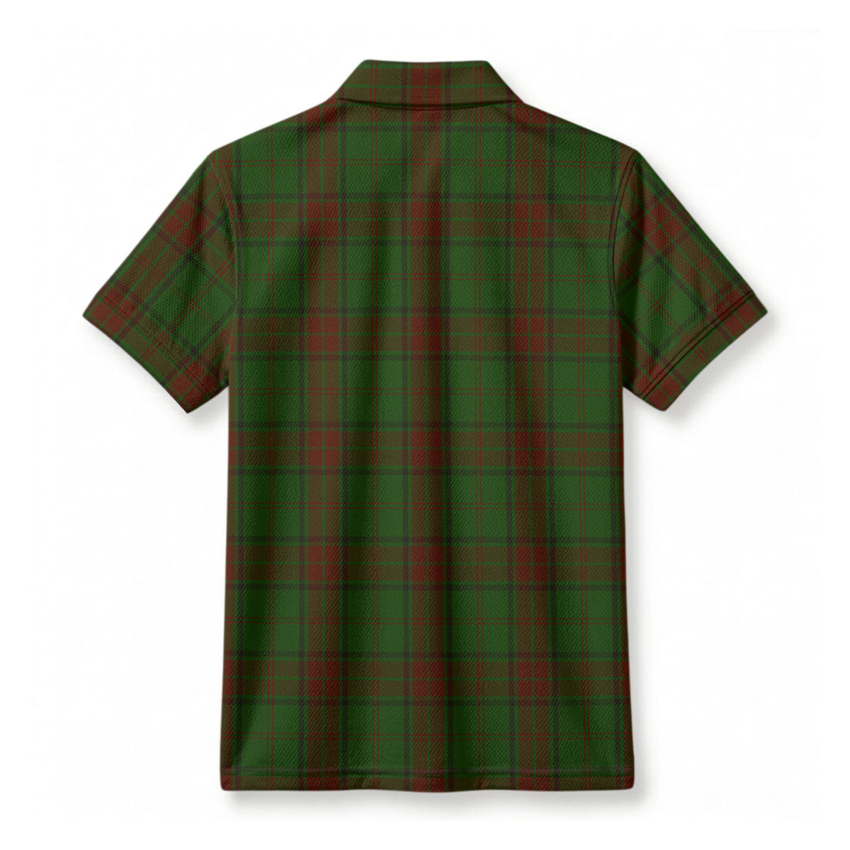 Maxwell Hunting Tartan Crest Birdseye Mesh Polo Shirt