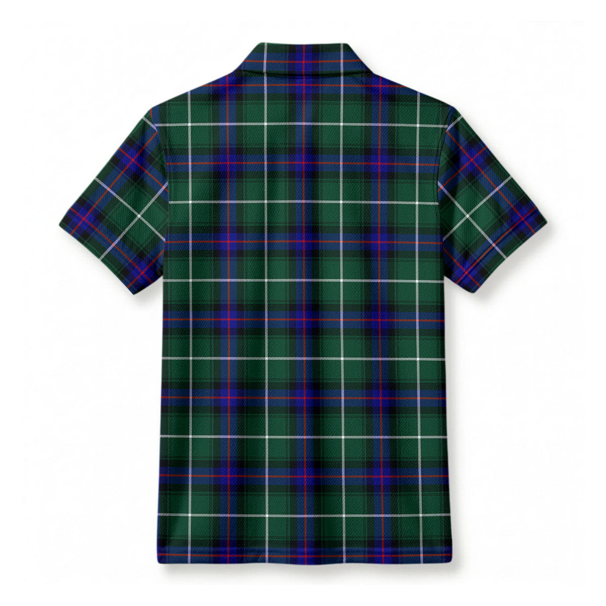 McDonald of the Isles Hunting Modern Tartan Crest Birdseye Mesh Polo Shirt