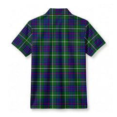 McIntyre Hunting Modern Tartan Crest Birdseye Mesh Polo Shirt