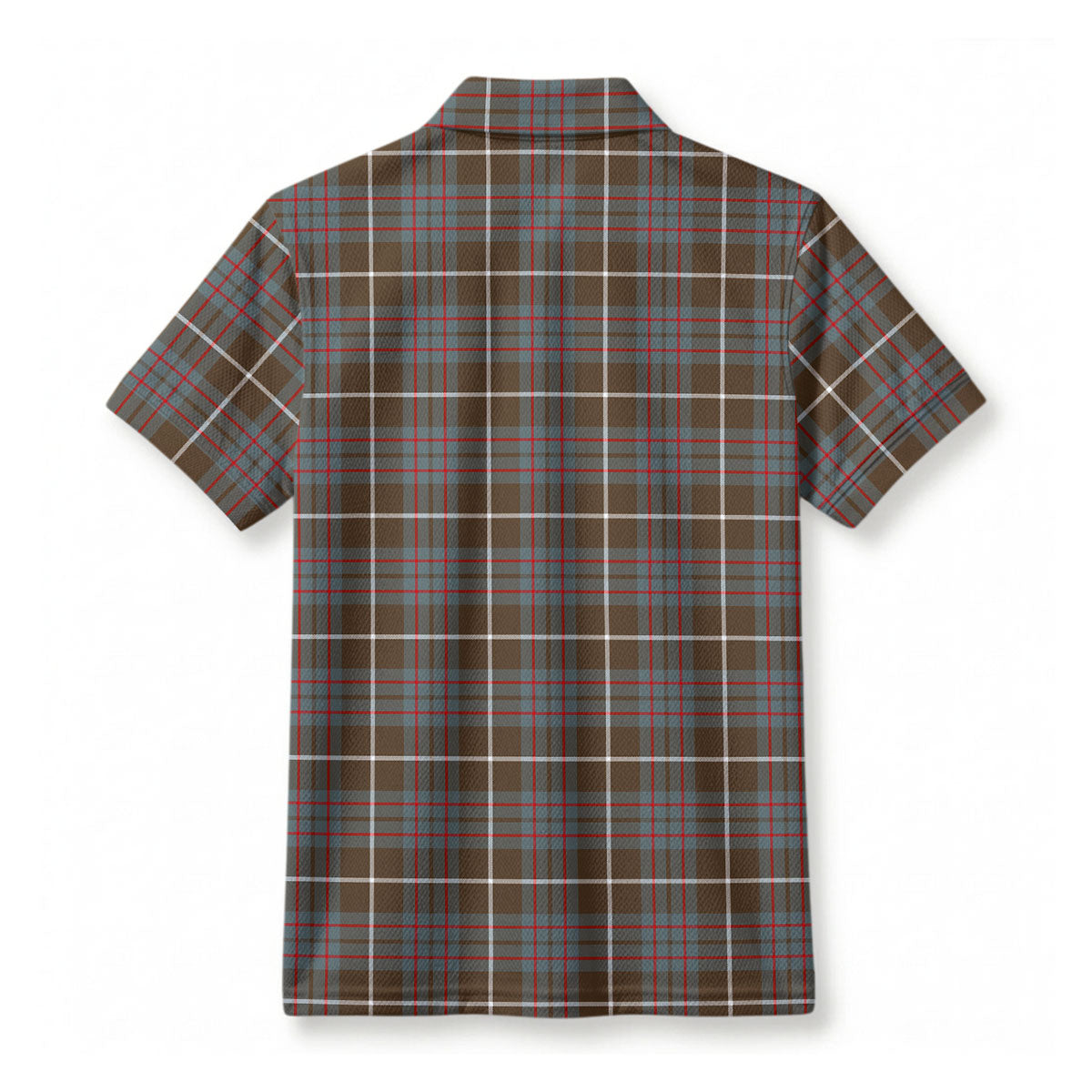 McIntyre Hunting Weathered Tartan Crest Birdseye Mesh Polo Shirt