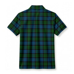 McKay Modern Tartan Crest Birdseye Mesh Polo Shirt