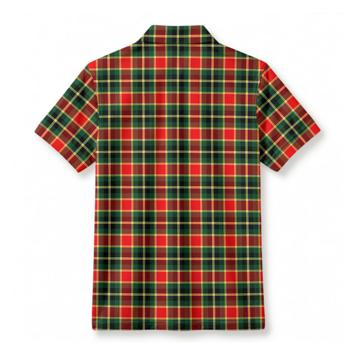 McLachlan Hunting Modern Tartan Crest Birdseye Mesh Polo Shirt