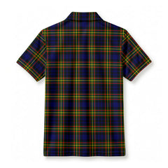 McLellan Modern Tartan Crest Birdseye Mesh Polo Shirt