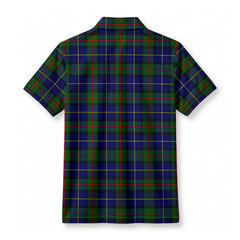 McLeod of Harris Modern Tartan Crest Birdseye Mesh Polo Shirt