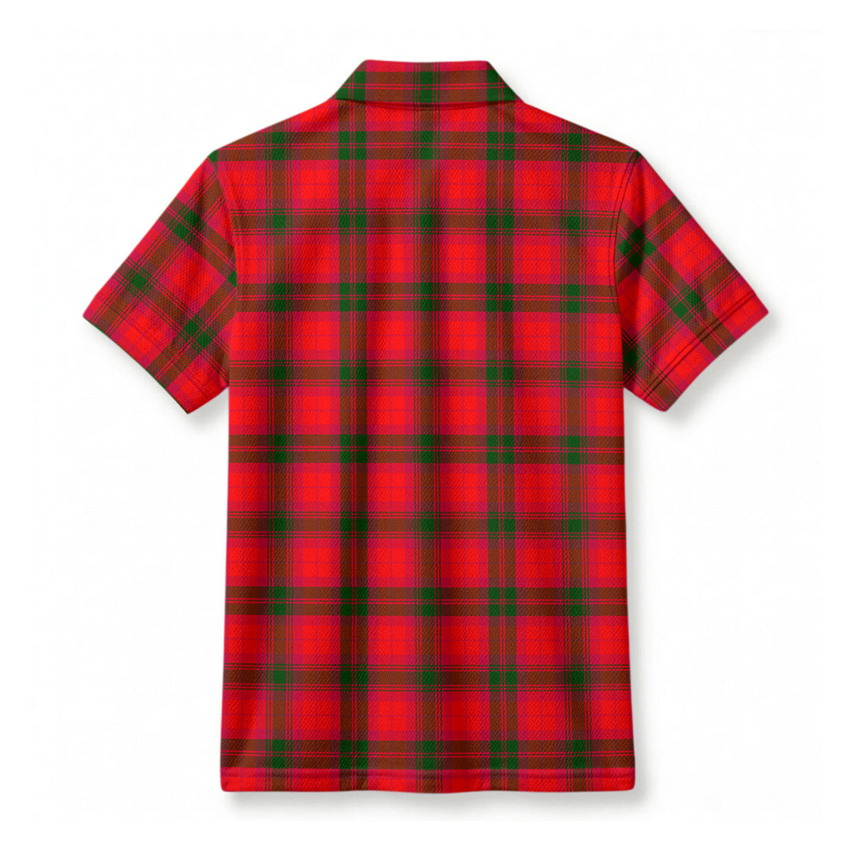McNab Modern Tartan Crest Birdseye Mesh Polo Shirt