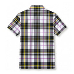 McPherson Dress Modern Tartan Crest Birdseye Mesh Polo Shirt
