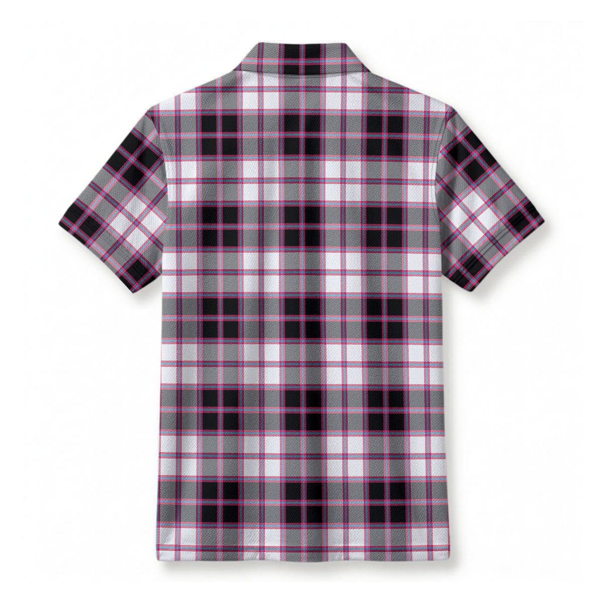McPherson Hunting Modern Tartan Crest Birdseye Mesh Polo Shirt