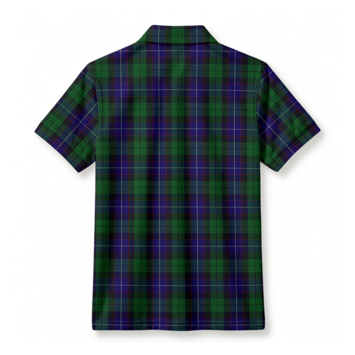 Mitchell Tartan Crest Birdseye Mesh Polo Shirt