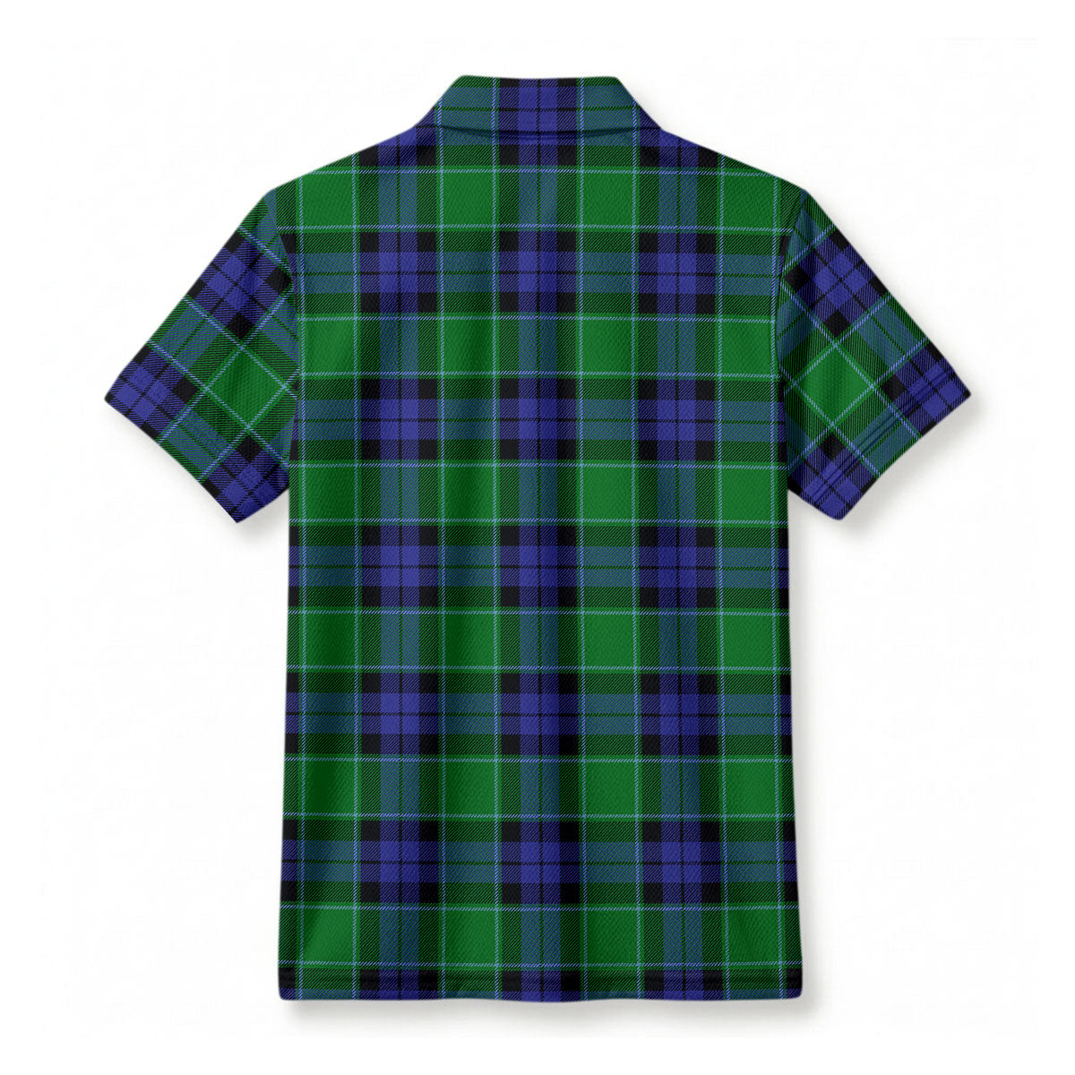 Monteith Tartan Crest Birdseye Mesh Polo Shirt