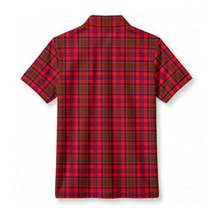 Murray of Tulloch Modern Tartan Crest Birdseye Mesh Polo Shirt
