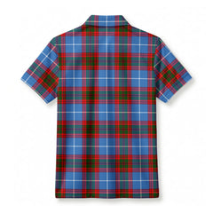 Newton Tartan Crest Birdseye Mesh Polo Shirt