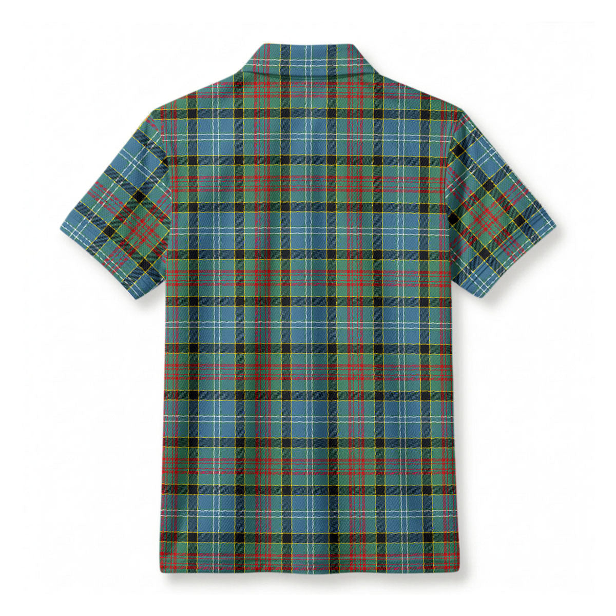 Porterfield Tartan Crest Birdseye Mesh Polo Shirt