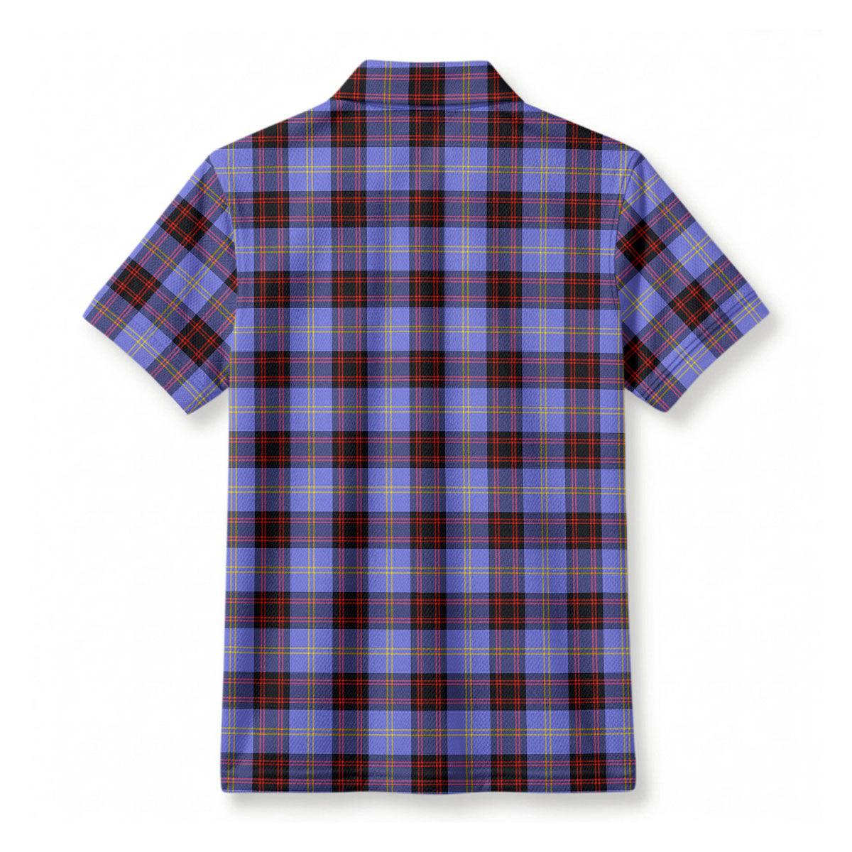 Rutherford Tartan Crest Birdseye Mesh Polo Shirt